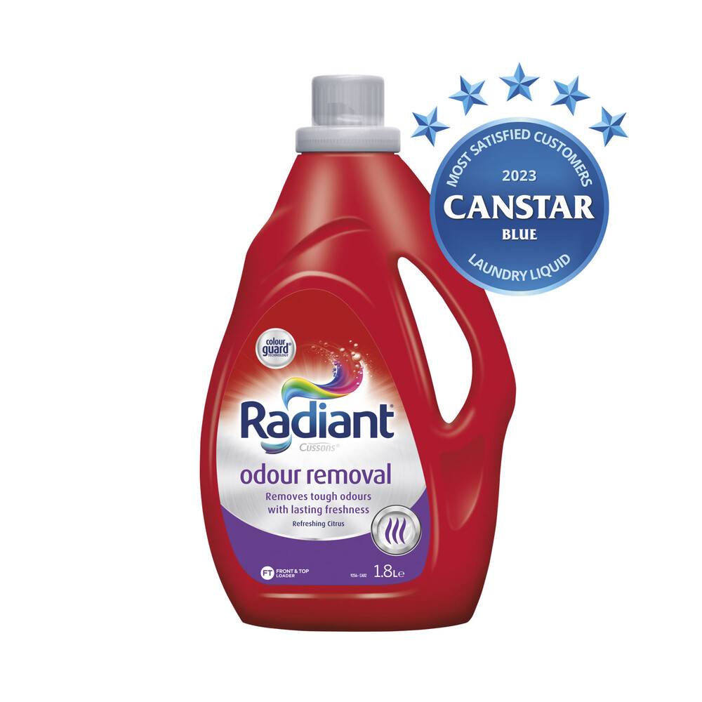 Radiant Odour Removal Laundry Liquid Washing Detergent 1.8L