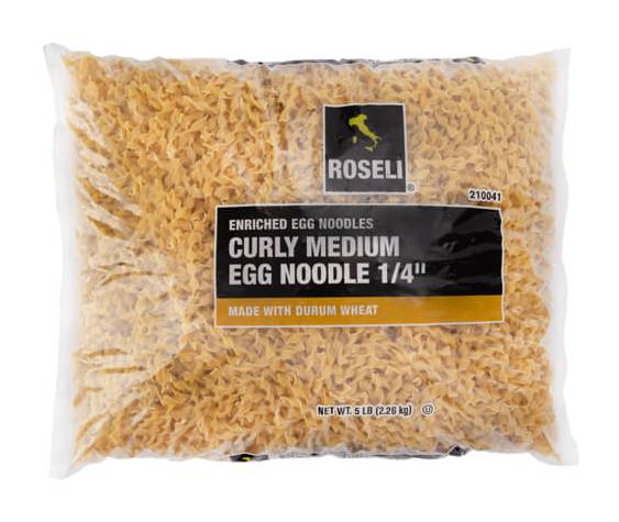 Roseli Curly Egg Noodle, Medium (5 lbs)