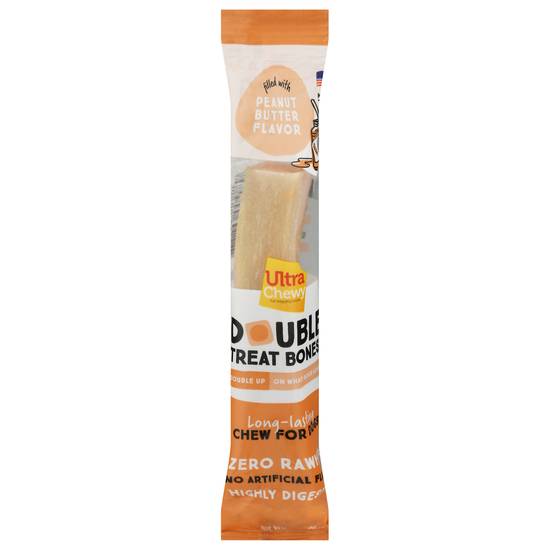 Ultra Chewy Peanut Butter Flavor Double Treat Bones