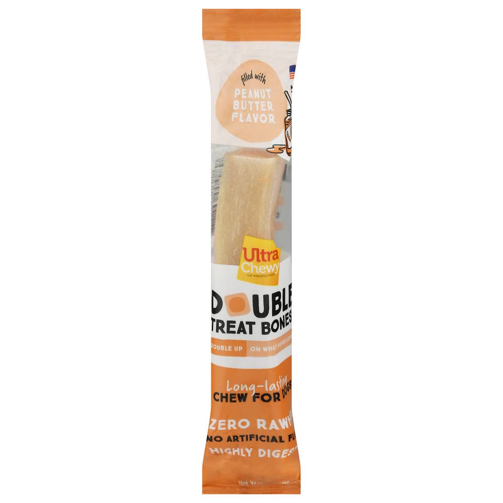 Ultra Chewy Peanut Butter Flavor Double Treat Bones (2.8 oz)