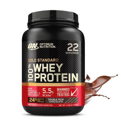 Optimum Nutrition Gold Standard 100% Whey Protein Powder Drink Mix, Double Rich Chocolate (1.47 lbs)