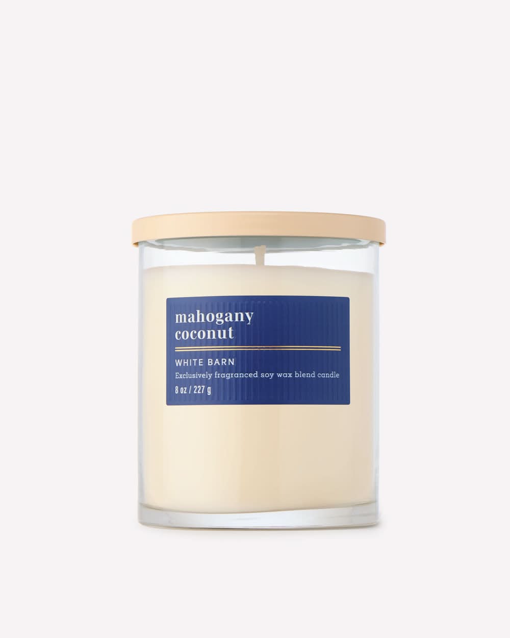 Bath & Body Works White Barn Single Wick Candle, Mahogany Coconut (8 oz)
