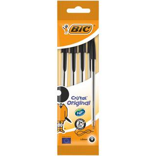 BIC Cristal Black Pack of 4
