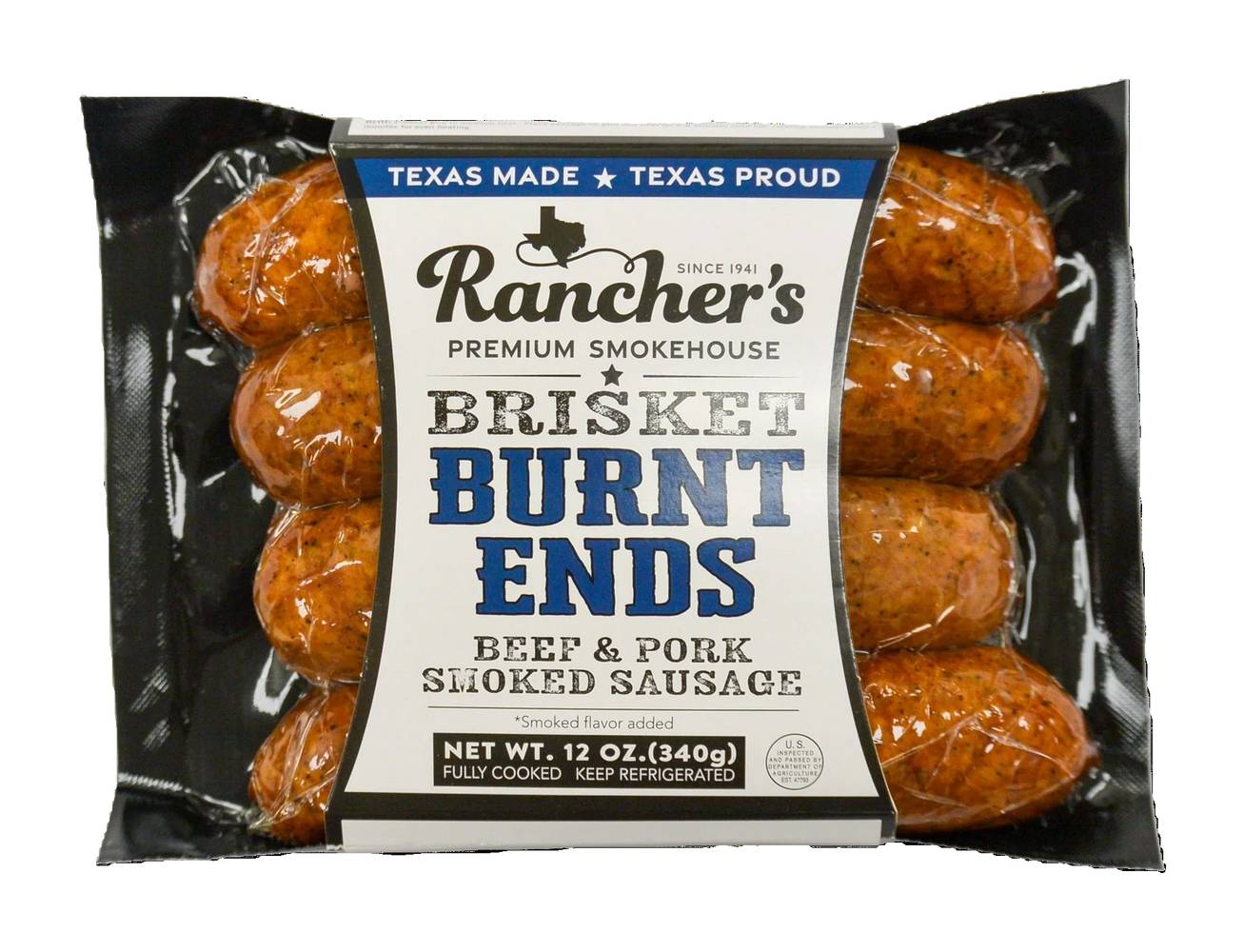 Rancher's Premium Smokehouse Brisket Burnt Ends Sausage Links (12 oz)