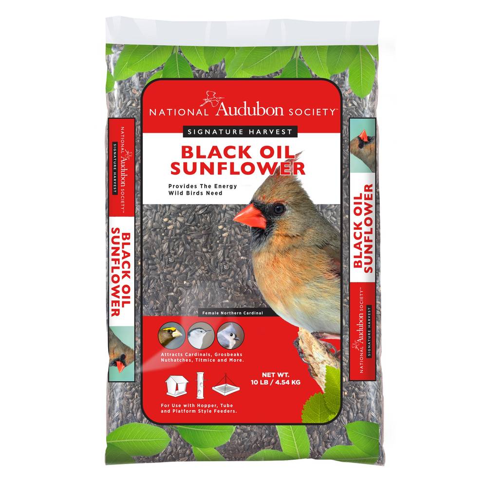 National Audubon Society Black Oil Sunflower Bird Seed 10-lb | 009457