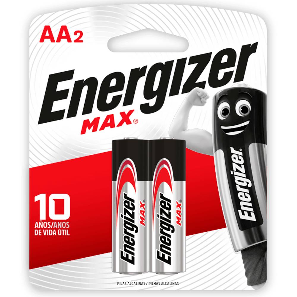 Energizer · Pilas alcalinas max aa (2 un)