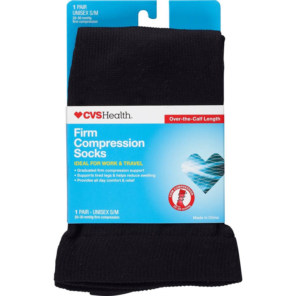 Cvs Health Over the Calf Length Firm Compression Socks (unisex)