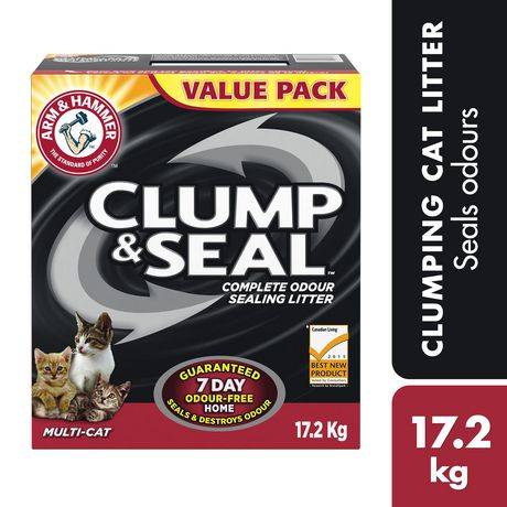 Arm & Hammer Clump and Seal Multi-Cat Clumping Cat Litter (17.2 kg)