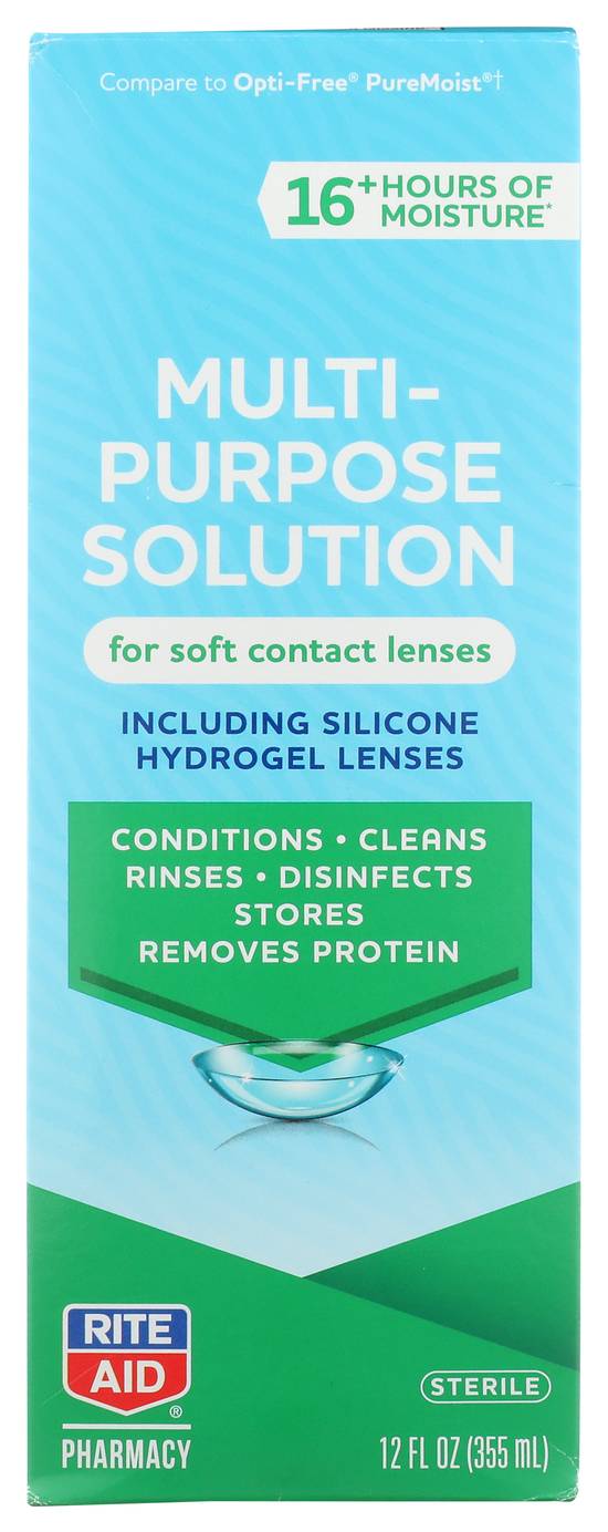 Rite Aid Multipurpose Eye Contact Lens Solution,12 fl oz