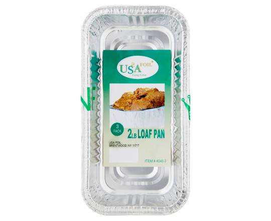 USA Foil 2 Lb Loaf Pans (3 ct)