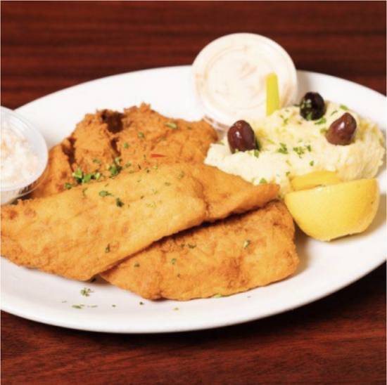 Fried COD with Garlic Spread