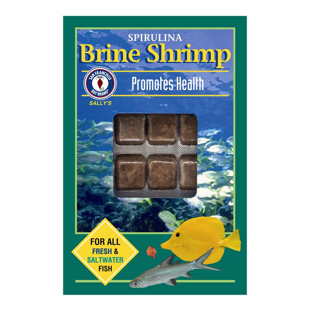 San Francisco Bay Brand® Sally's Frozen Spirulina Brine Shrimp™ Frozen Fish Food (Size: 3.5 Oz)