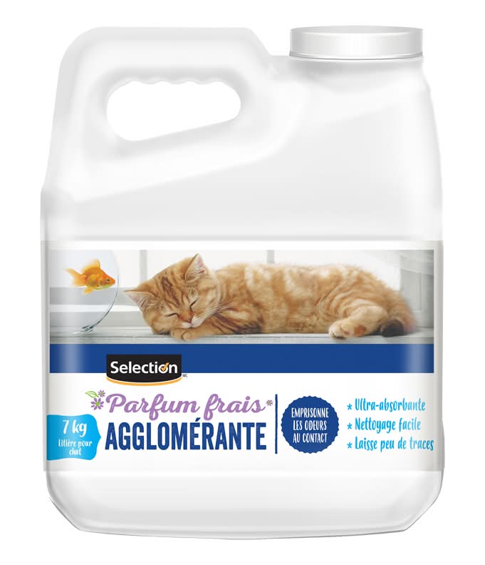Selection litière agglomérante parfumée pour chat - scented clumping cat litter