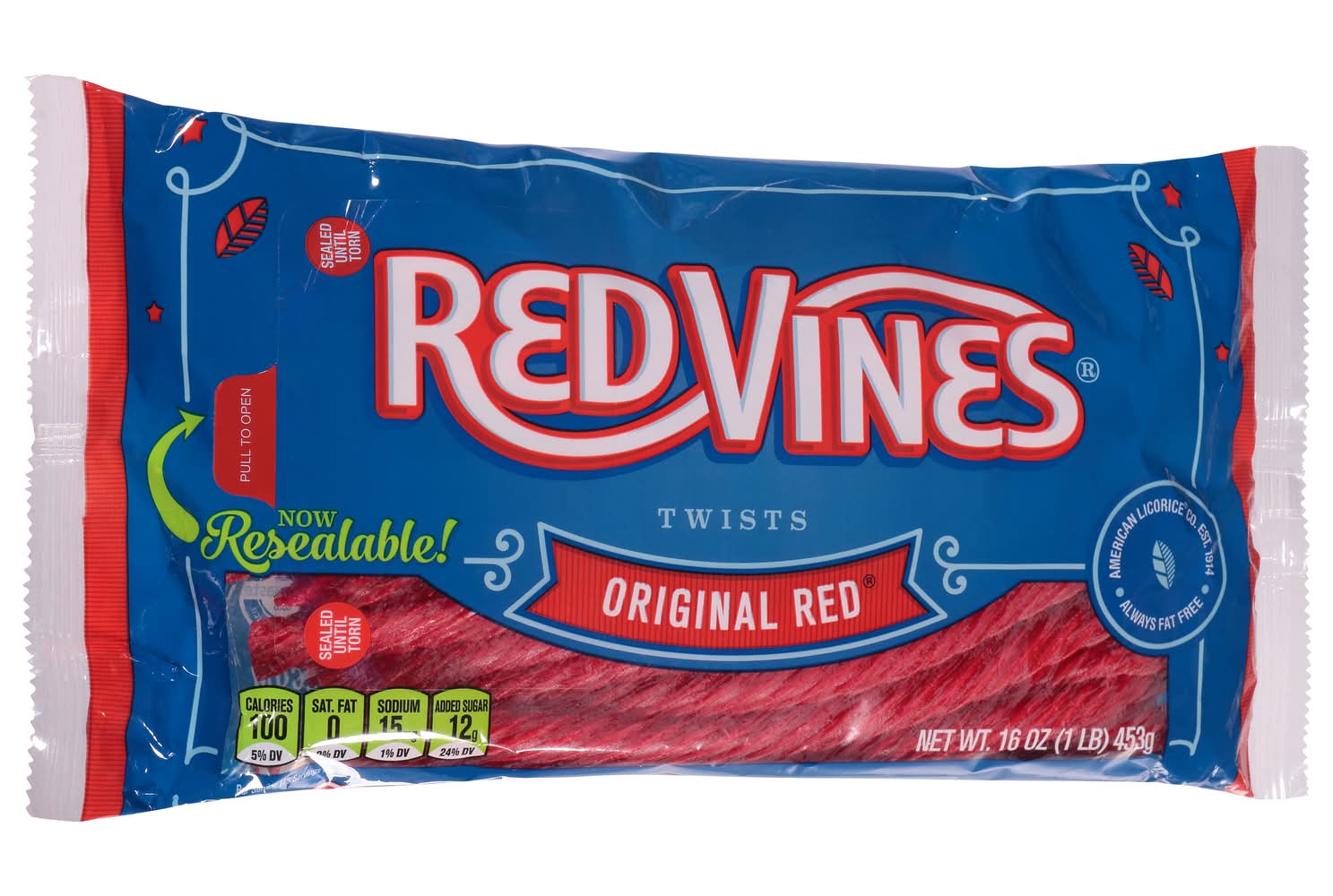 Red Vines Original Red Twists Candy (16 oz)