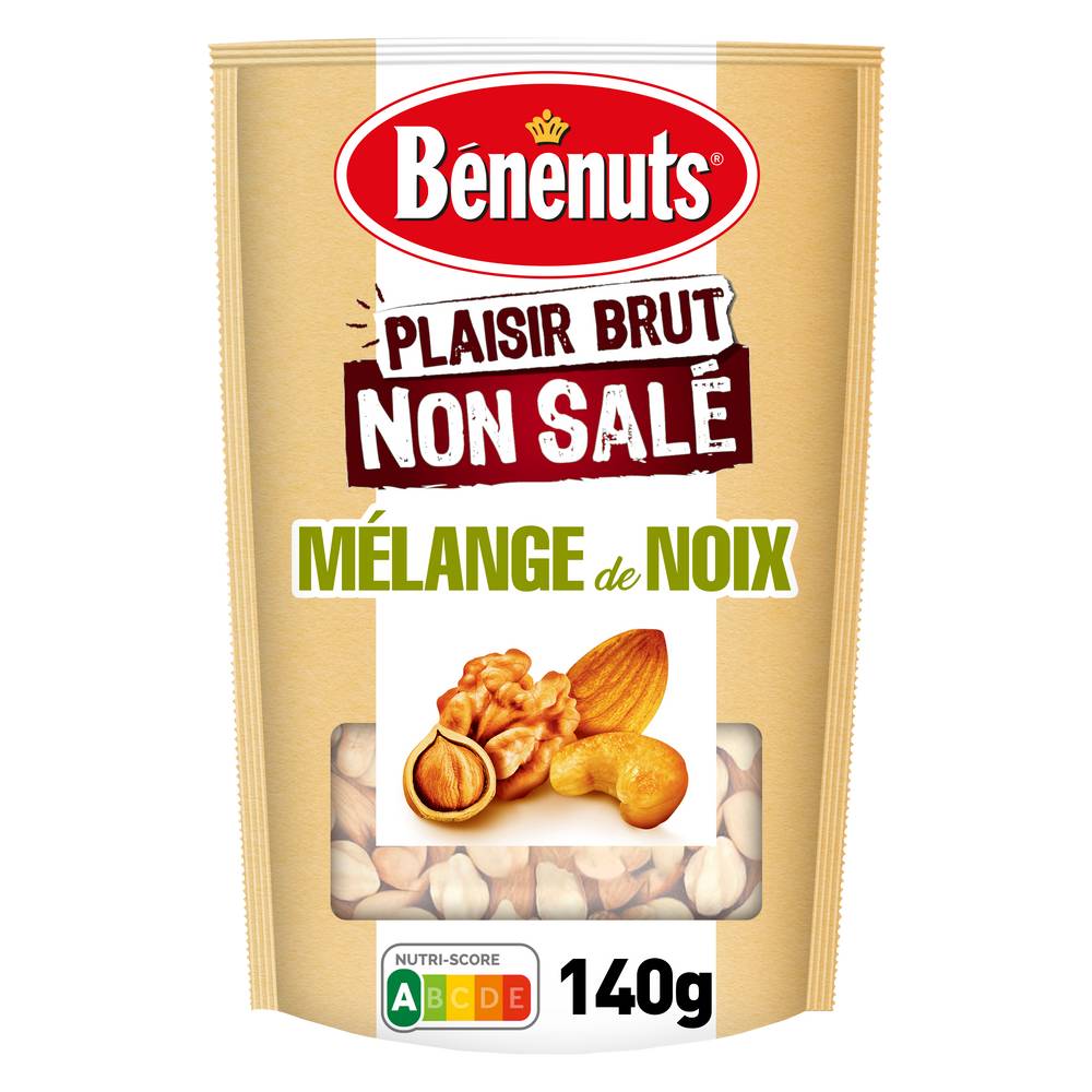 Bénénuts - Plaisir brut mélange de noix amandes noix cajous noisettes