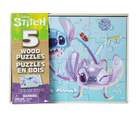 Disney Stitch Wood Puzzle 5-Pack Stitch
