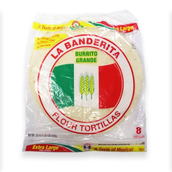 La Banderita Tortilla Soft Taco or Burrito 10" Wraps, 8ct count, 20oz