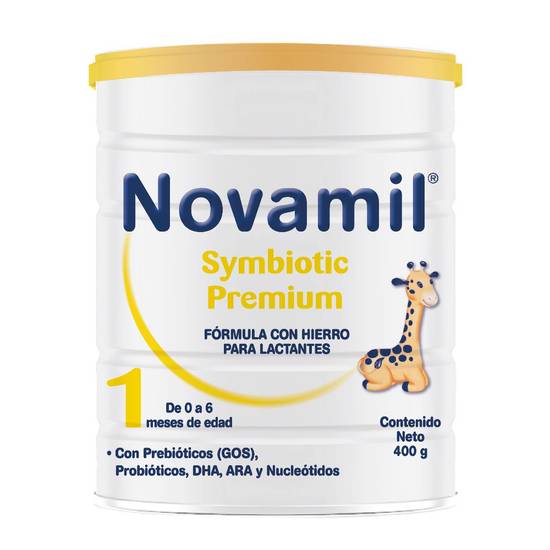 Novamil fórmula láctea premium symbiotic 1 (bote 400 g)