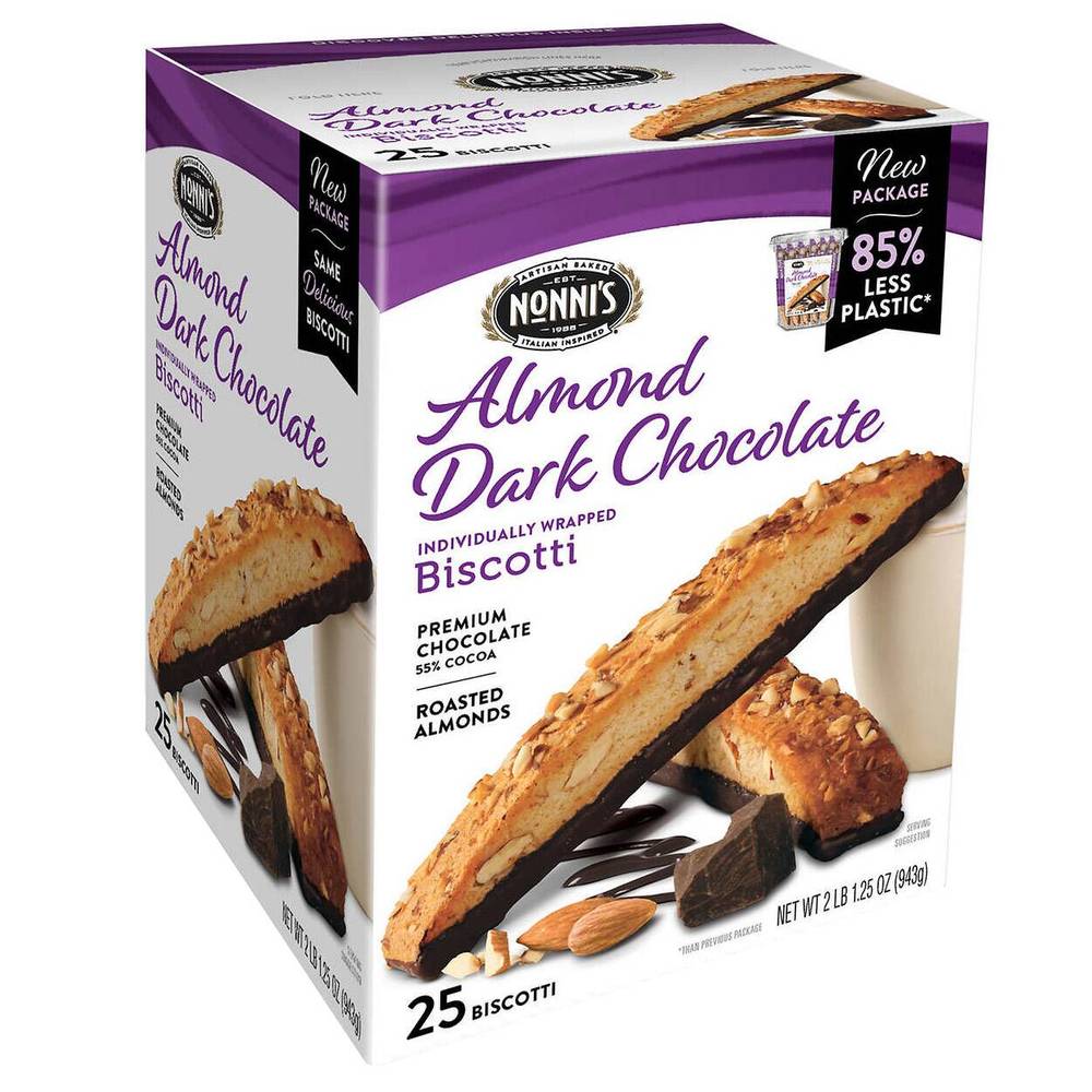 Nonni's Biscotti (almond dark chocolate)