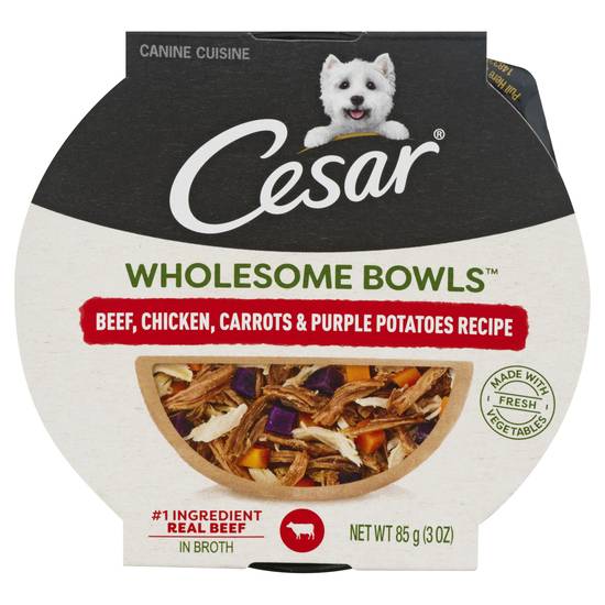 Cesar Wholesome Bowls Beef Chicken & Vegetables Wet Dog Food