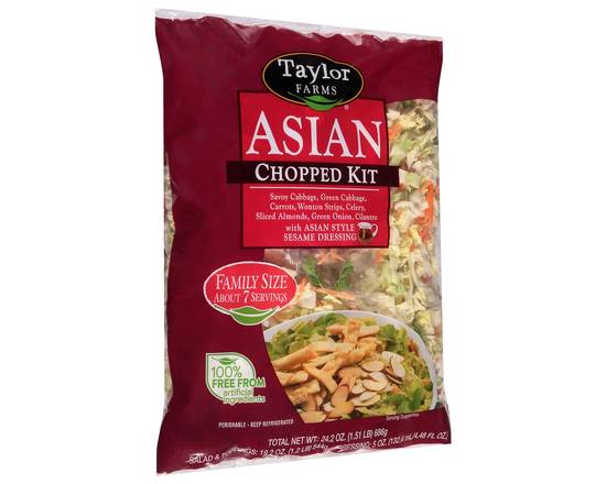 Order Taylor Farms · Asian Chopped Salad Kit Family Size (23.7 oz) food online from Safeway store, Eureka on bringmethat.com
