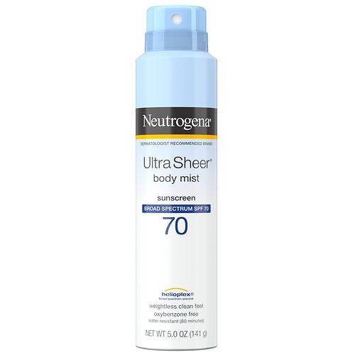 Neutrogena Ultra Sheer Lightweight Sunscreen Spray, SPF 70 - 5.0 oz
