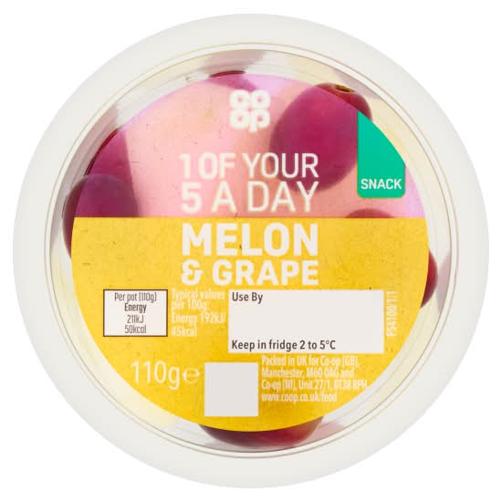 Co-op Melon and Grape Snack (110g)