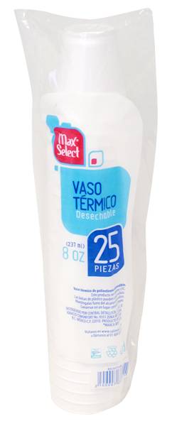 Max Select · Vasos térmicos (200 g)
