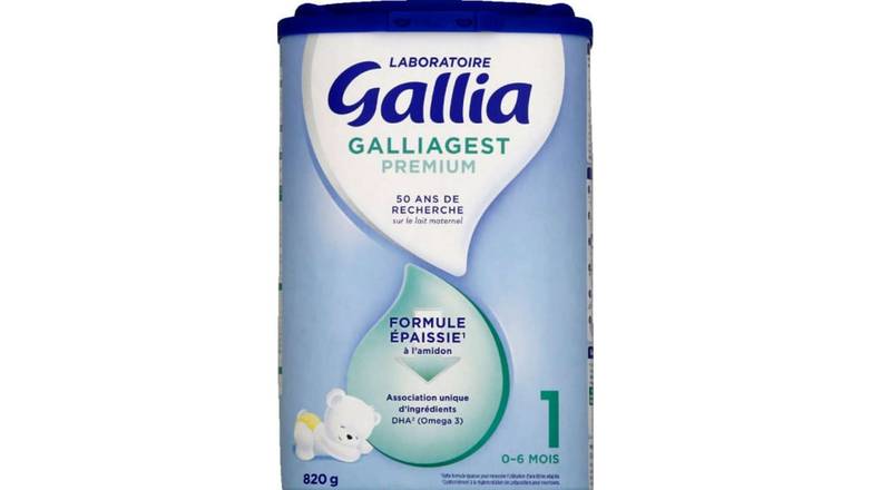 Gallia Premium 1 de 0-6 mois La boîte de 820g