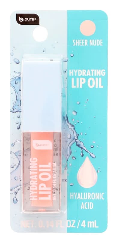 B Pure Hydrating Lip Oil, Sheer Nude (0.14 fl oz)