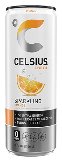 Celsius Orange 12oz