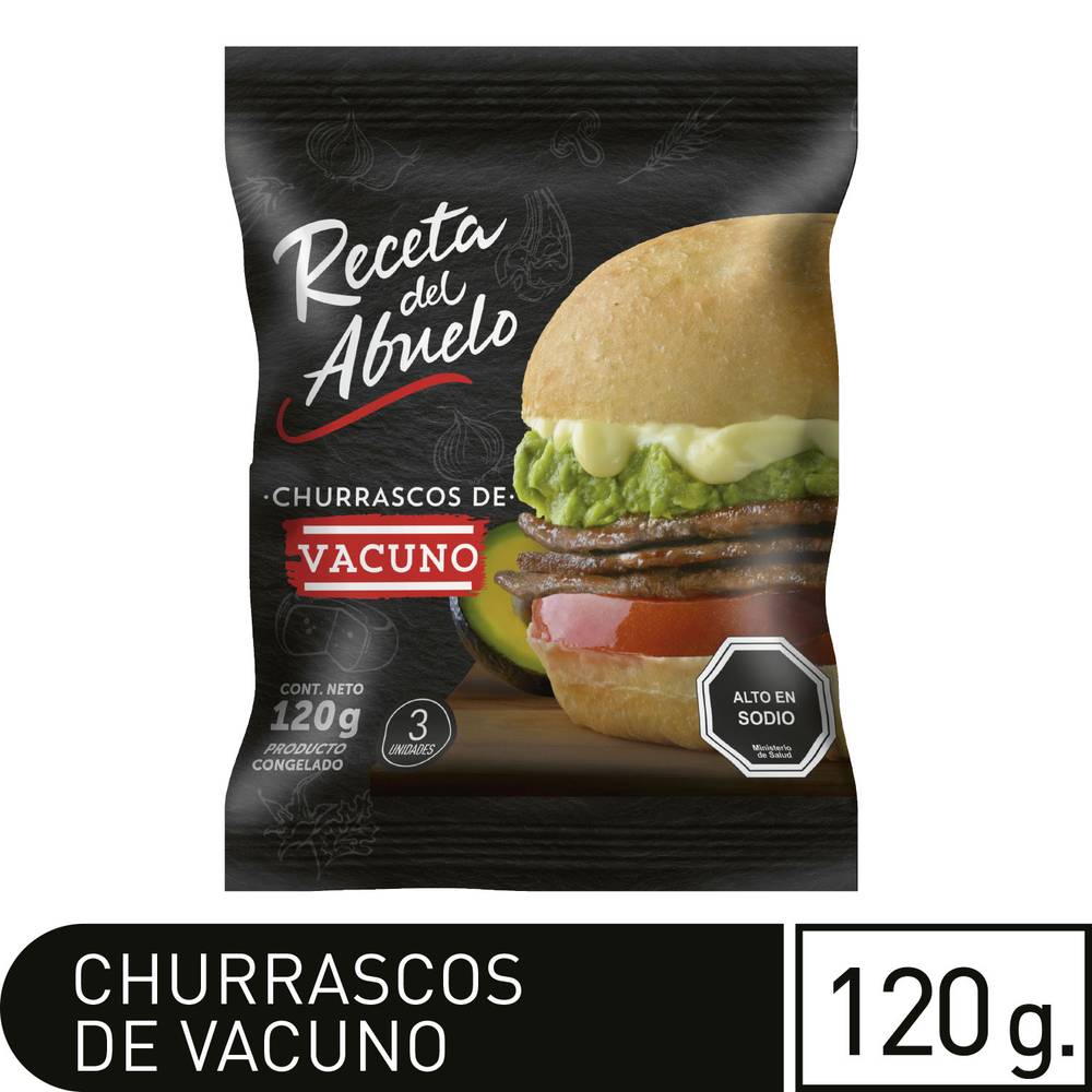 Receta del abuelo churrasco (120 g)