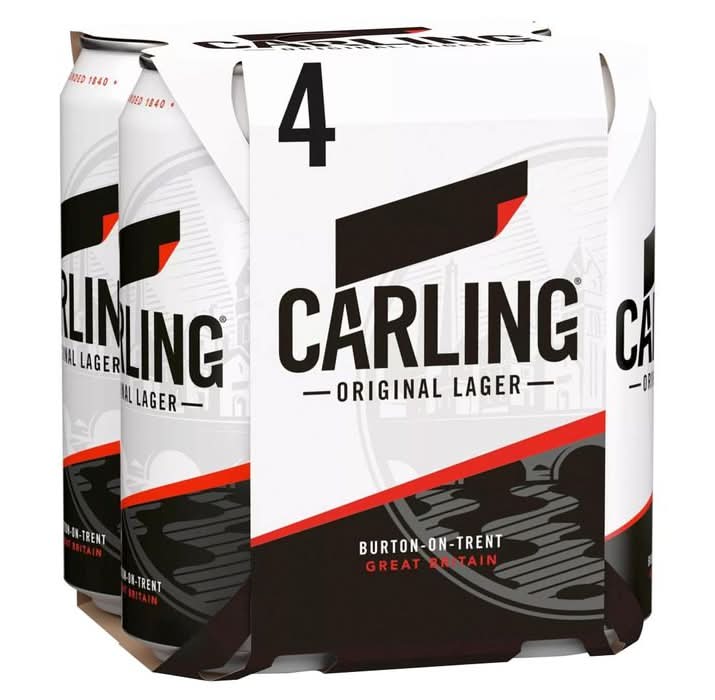 Carling Original Lager Beer 4 X 440ml (376363)