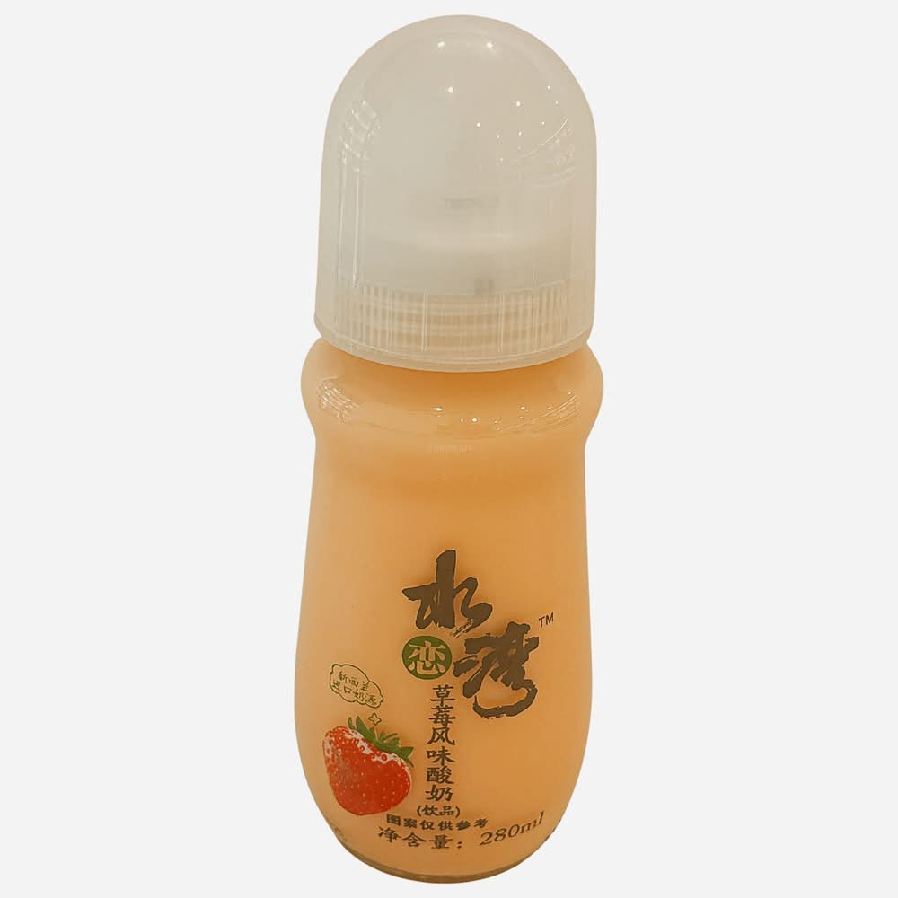 Shui lian wan yogurt drink strawberry