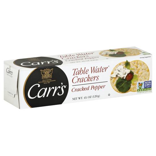 Carr's Table Water Cracked Crackers (pepper)