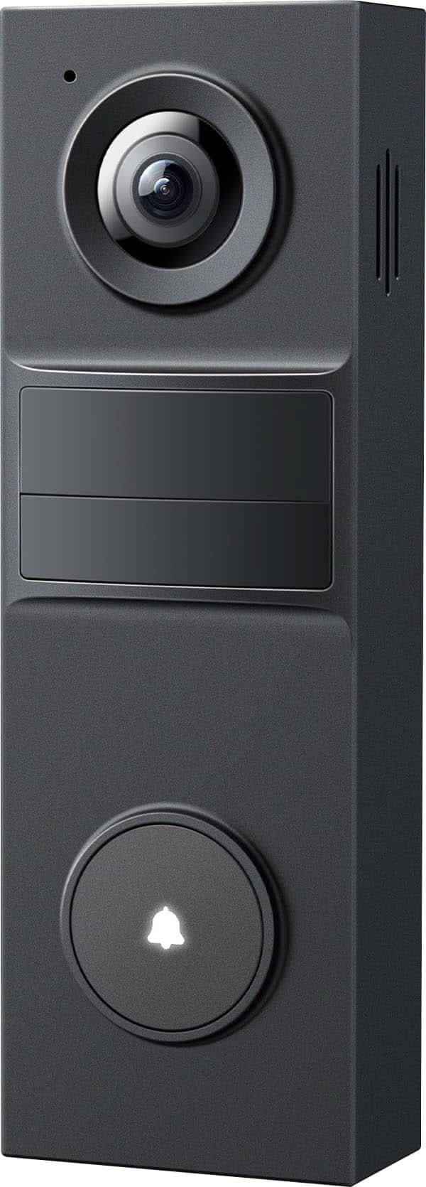 TP-Link - Tapo Smart Live View 2K Video Doorbell with Ring Call, 160° FOV, Local and Cloud Storage - No Monthly Fees - Black