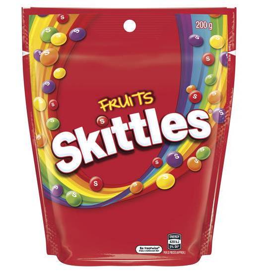Skittles Fruits Lollies Large Bag 200g