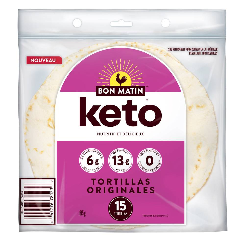 Bon Matin Keto Tortillas - 615 G