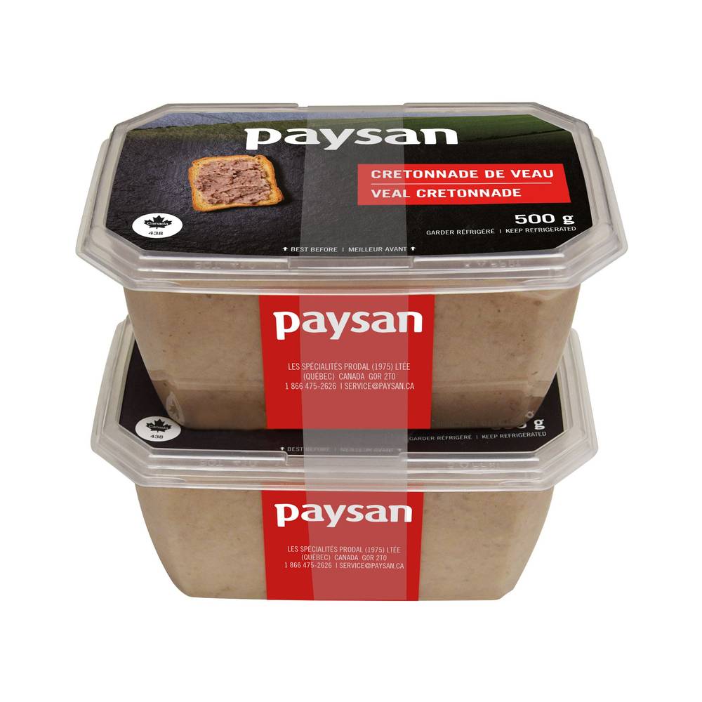 Paysan Cretonnade De Veau - Veal Cretonnade (2 x 500g)