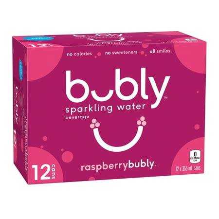 Bubly Sparkling Water (12 pack, 12 fl oz) (raspberry)