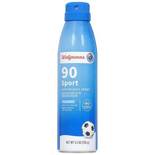 Walgreens Sport Continuous Spray Sunscreen SPF 90 - 5.5 OZ