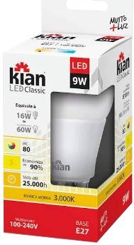 Kian · Lâmpada led a60 amarelo