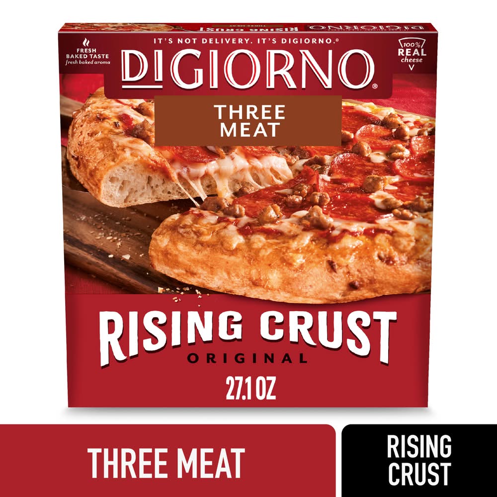 DiGiorno Original Rising Crust Pizza, Three Meat (27.1 oz)