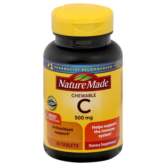 Nature Made Orange Vitamin C 500mg (60 ct)