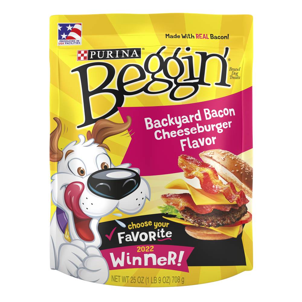 Purina Beggin Soft Dog Treats (bacon cheeseburger)