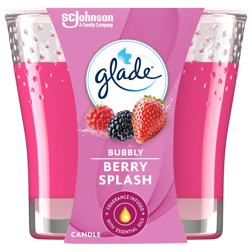 Glade Air Freshener Candle Bubbly Berry Splash (1 unit)