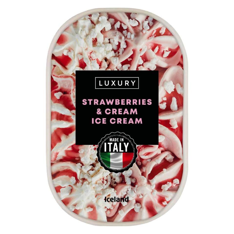 Iceland Luxury Cream Ice Cream (Strawberries)