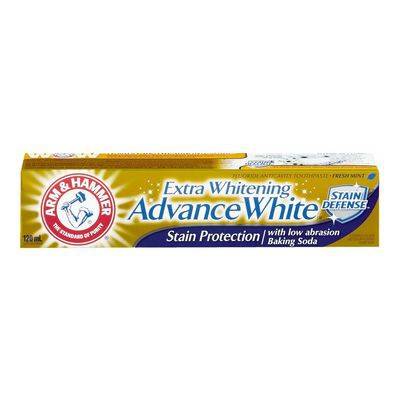 Arm & Hammer Fresh Mint Extra Whitening Stain Defense Toothpaste, Advance White (120 ml)