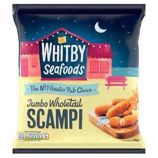 Whitby Seafoods Jumbo Wholetail Scampi 200g
