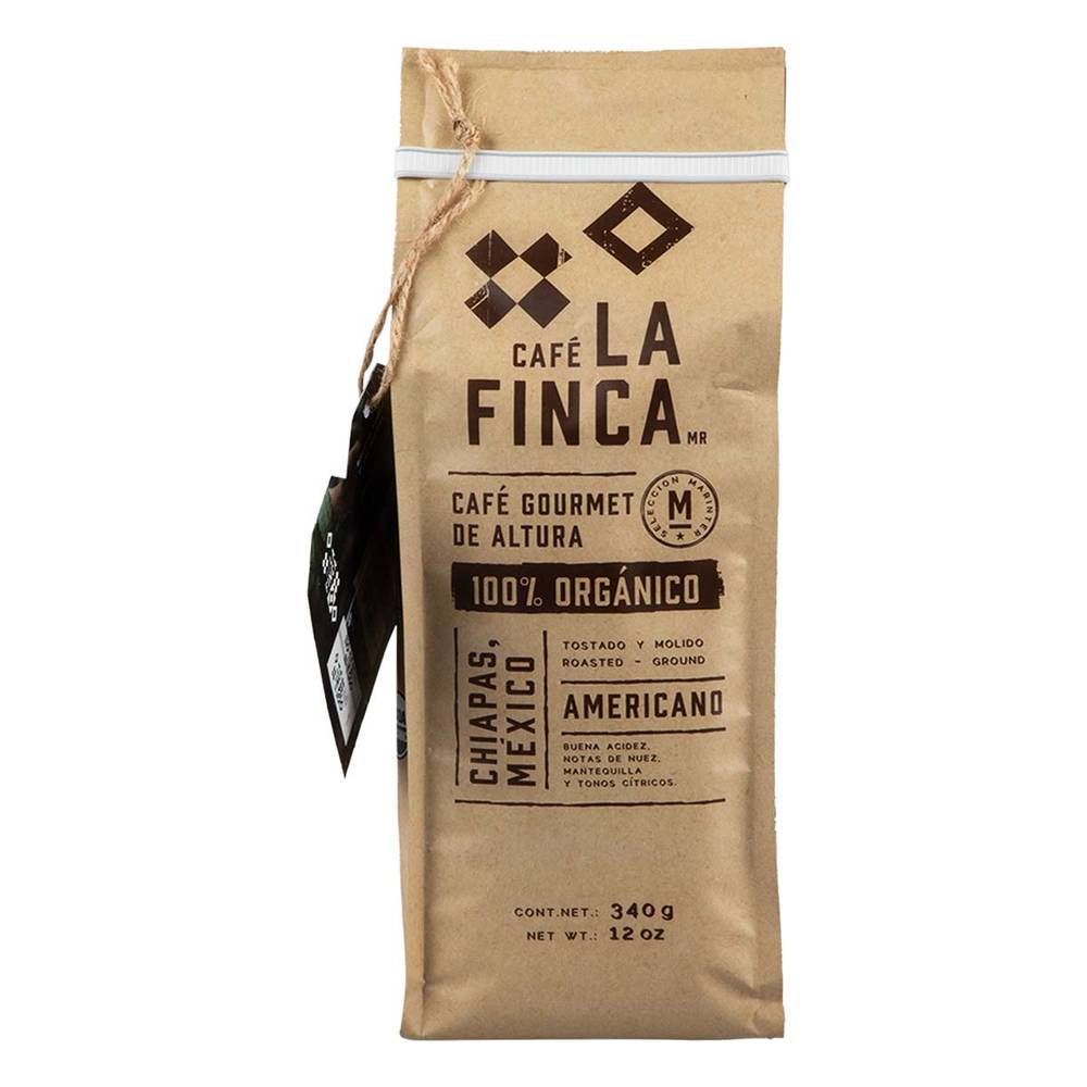 La finca café americano orgánico (bolsa 340 g)